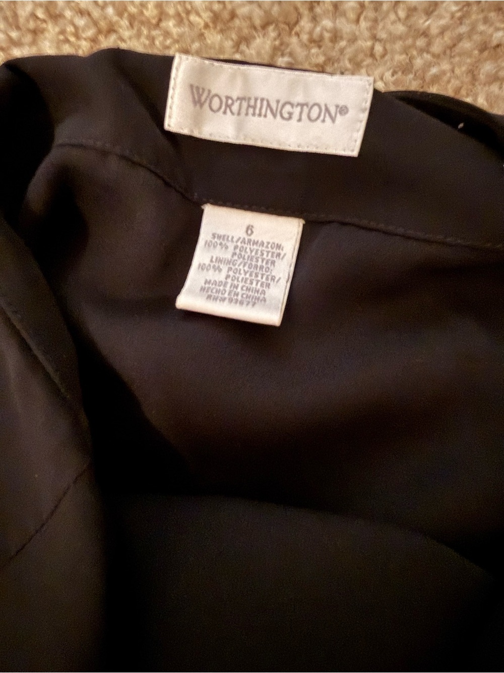 Worthington Black Women's skirt